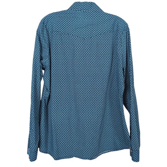 Roper Womens Blue Western Shirt size‎ XL Long Sleeve Snap Button Cowgirl - Picture 2 of 16